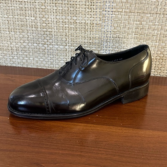 🌟HP🌟Florsheim Lexington Black Leather Perfed Cap Toe Oxford Dress Shoes 11EEE - Picture 6 of 11